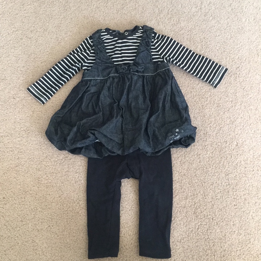 Jean Bourget 2 piece outfit size 9m